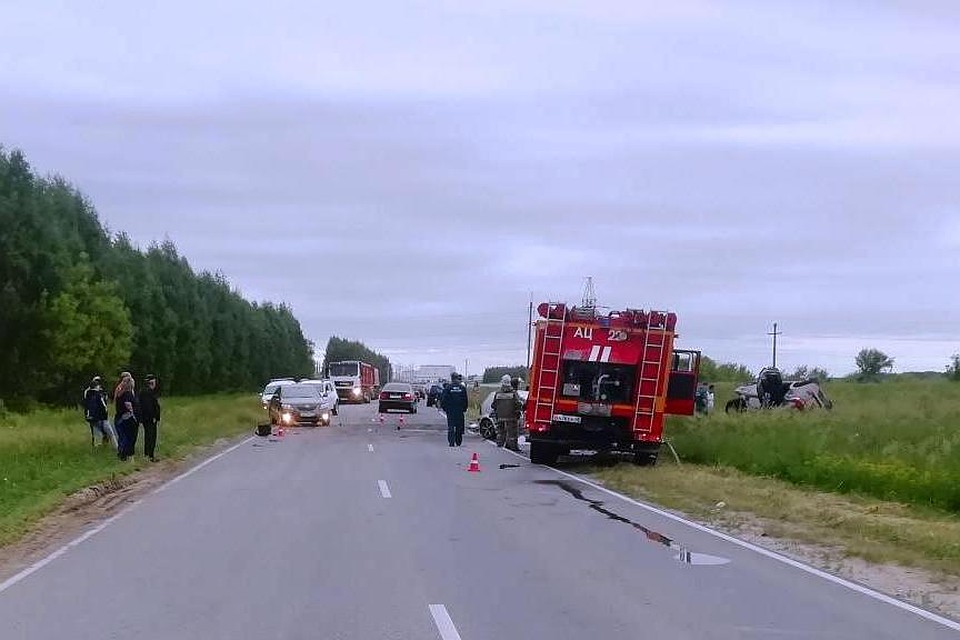 ДТП в Данковском районе Липецкой области Фото: Пресс-служба ГИБДД Липецкой области.