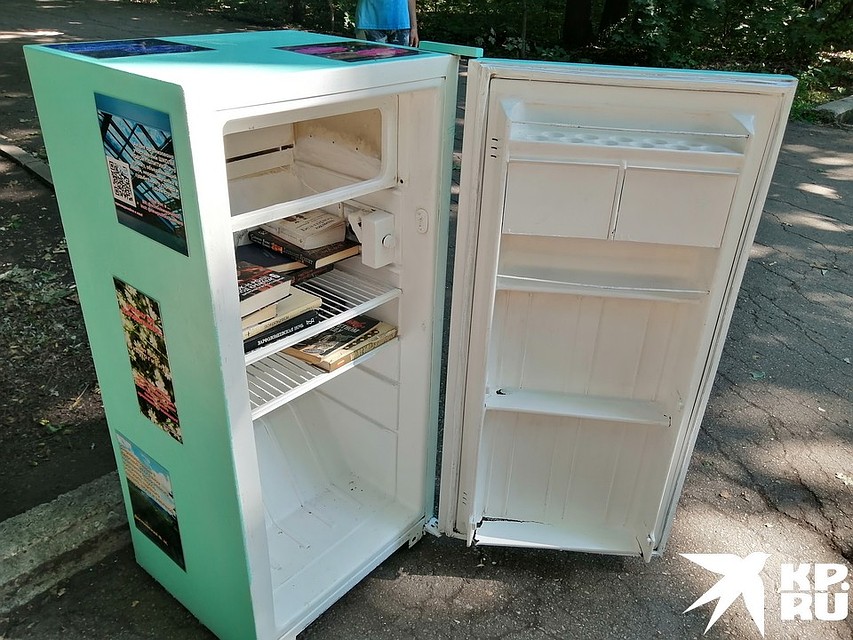 В лесопарке поставили холодильник для книг Фото: Ольга НОВИКОВА