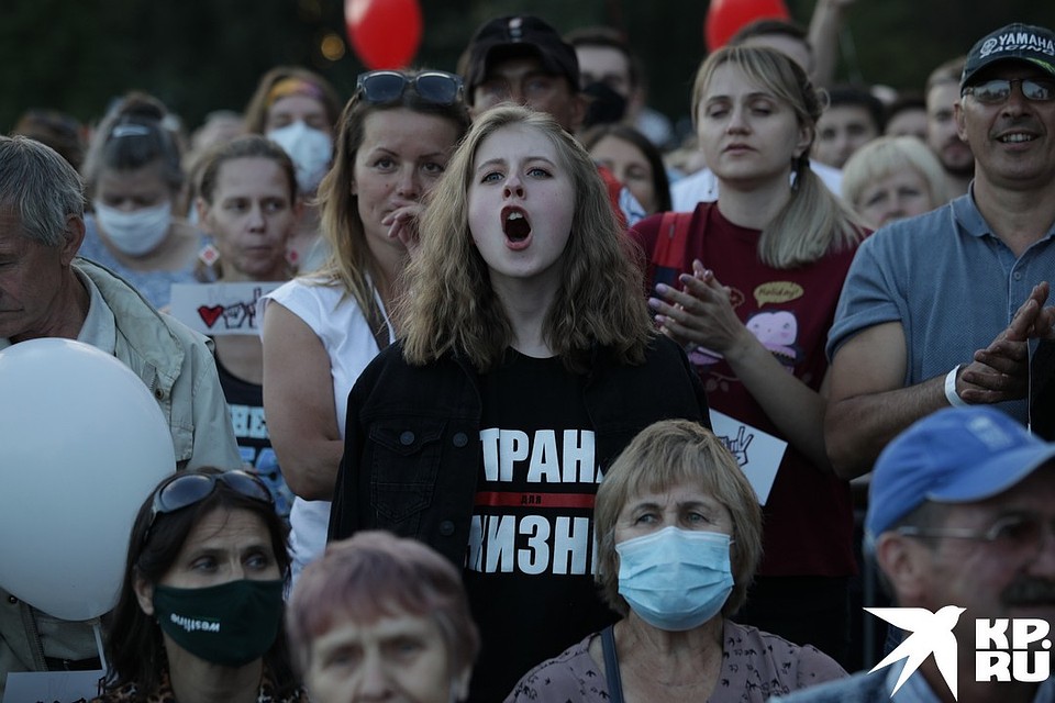 Предвыборный митинг в Минске Фото: Святослав ЗОРКИЙ