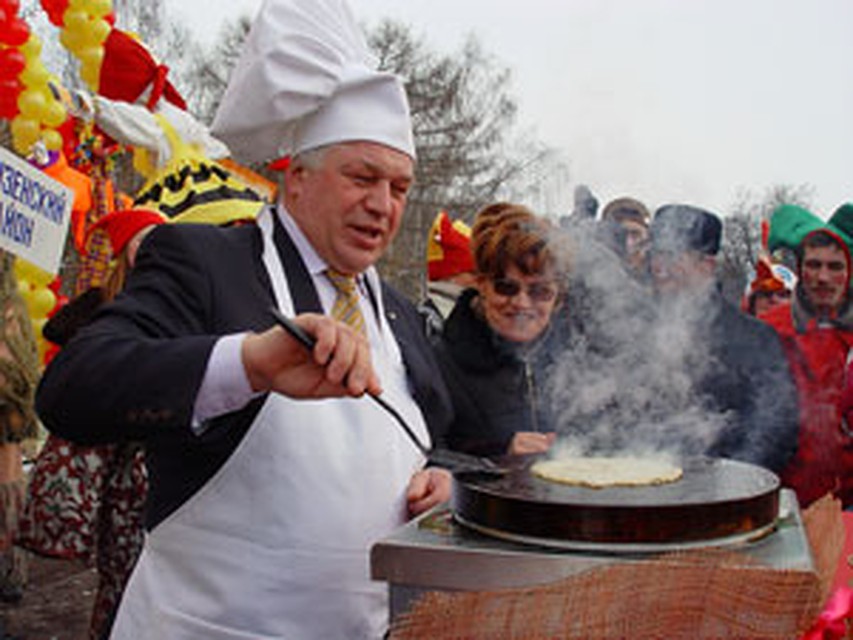 ВИктор Волончунас на масленице.