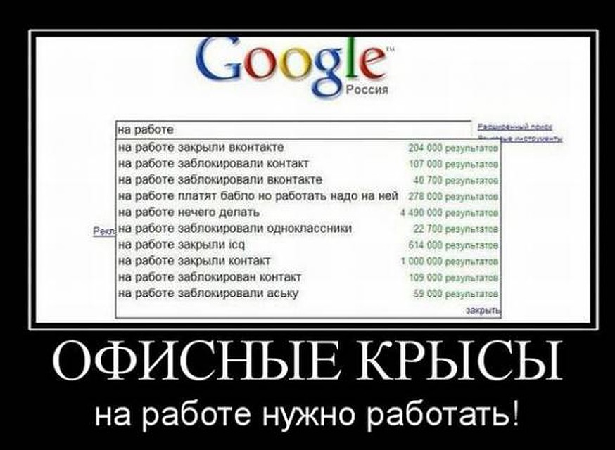 Дыма без огня не бывает или Что ищут в гугле офисные работники