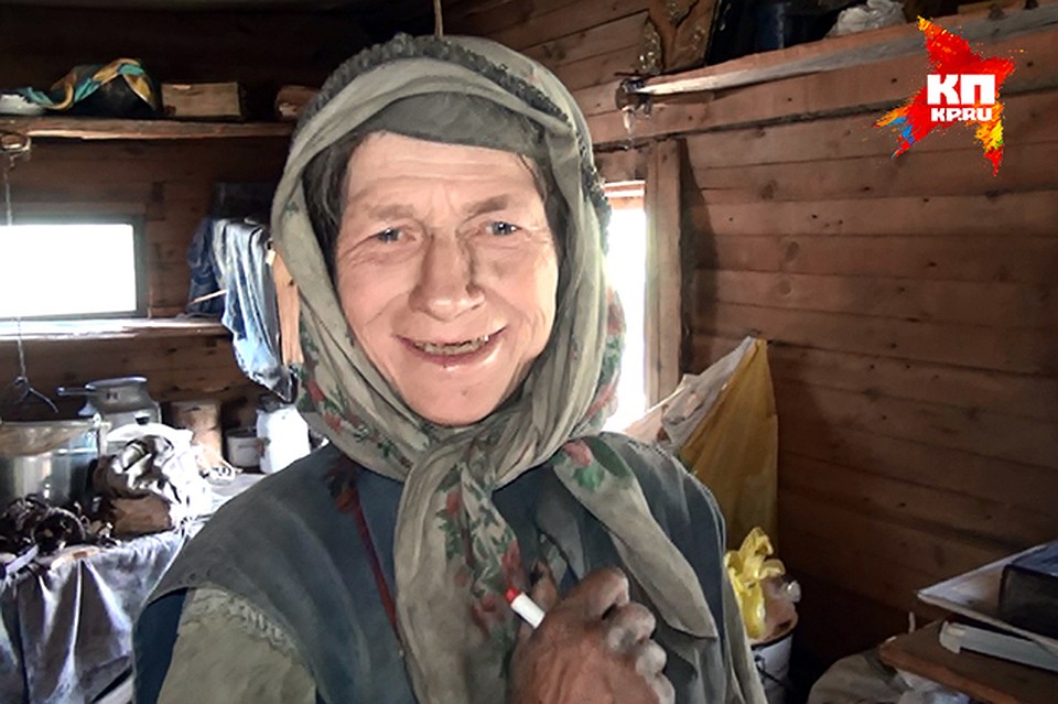 Агафья Лыкова: "Нету сил теперь". Фото предоставлены администрацией Кемеровской области.