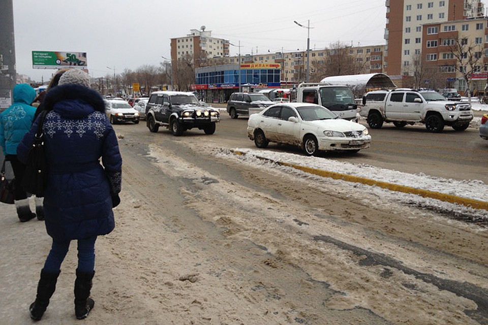 Это наиболее очищенная дорога в городе Фото: Майя ФЕТИСОВА