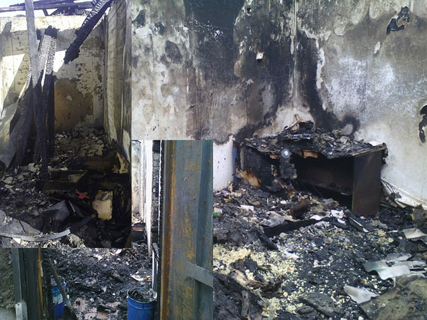 Фото: предаставлено погорельцами. Вот так выглядел дом сразу после пожара.
