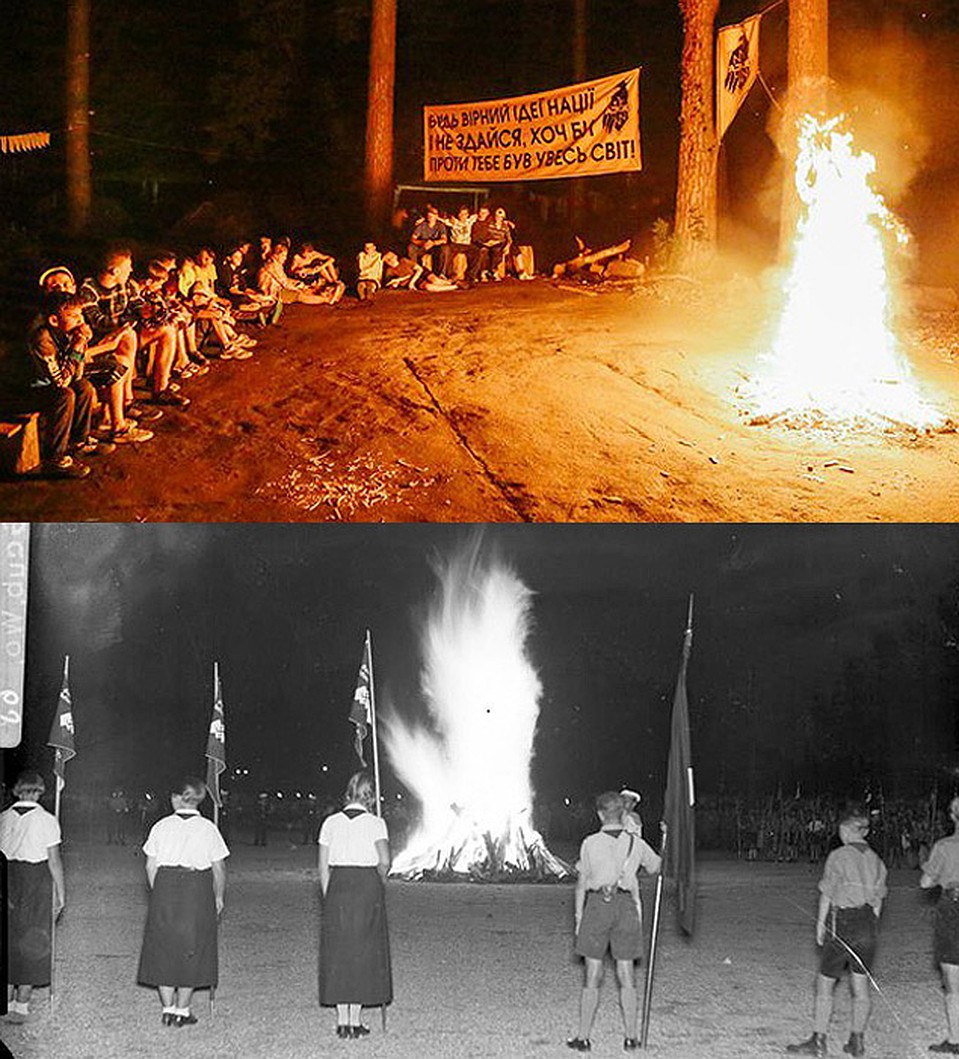 Германия -1937 год. Украина- 2015 год. Фото: vk.com/tabir.azovec и исторические архивы