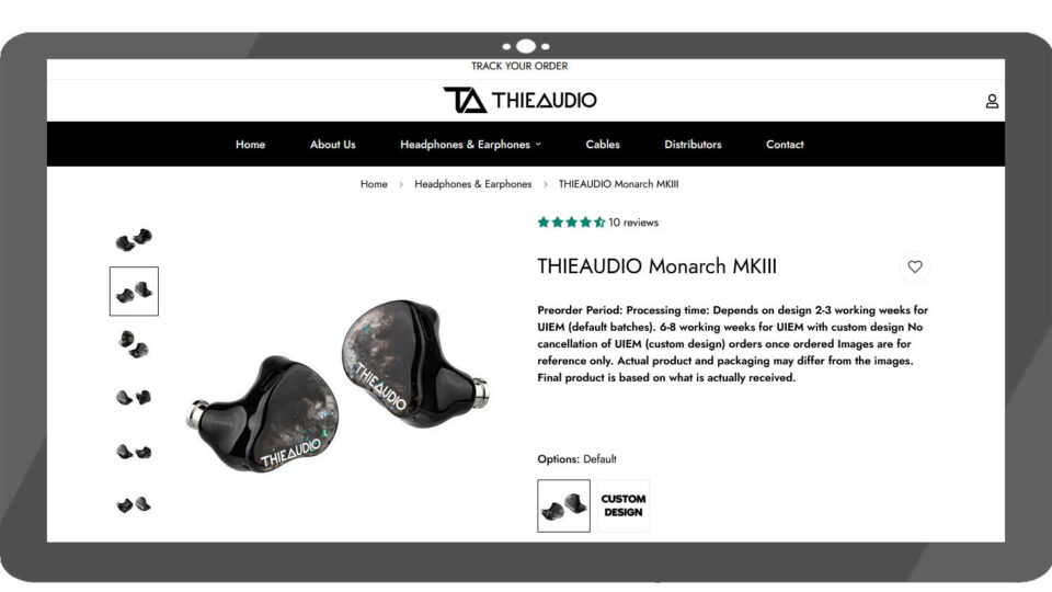 ThieAudio MONARCH MKIII. Фото: скриншот сайта