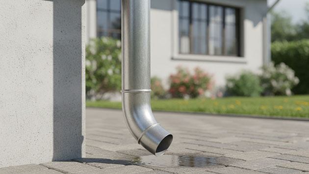 Алюминиевые водостоки. Фото: Павел Громов / Нейросеть