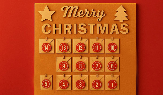 Деревянный адвент-календарь