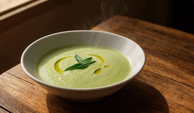 Крем-суп с черемшой