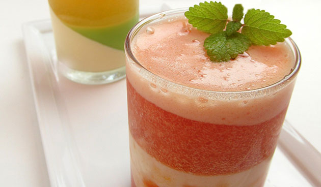 Молочное желе с личи