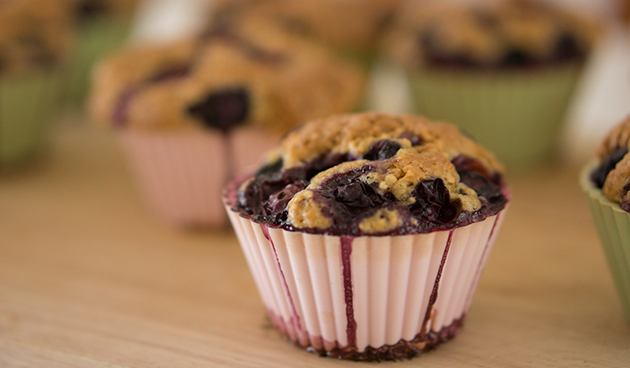 ostružinový muffin