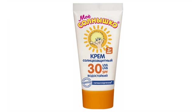 Солнцезащитный водостойкий крем «Мое солнышко»