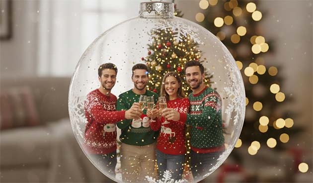 Фотошарик на елку