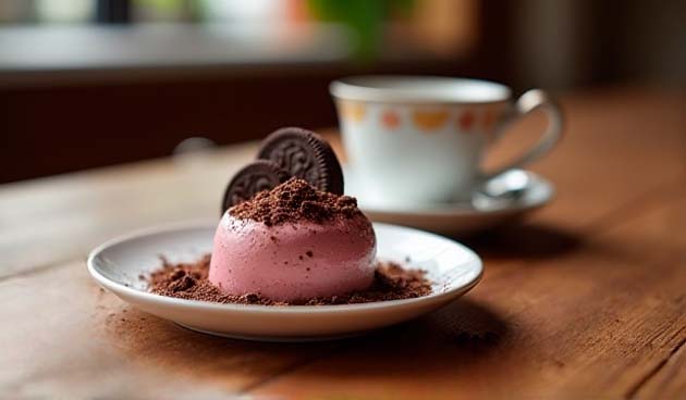 Бархатный мусс с крошкой печенья