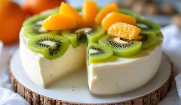 Фруктовый торт без выпечки