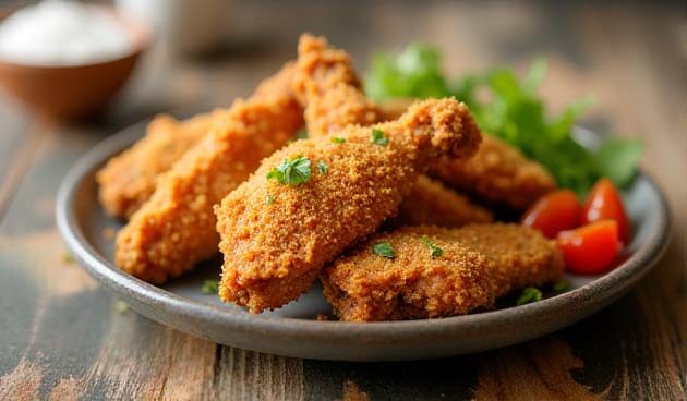 Хрустящие куриные крылья к пиву