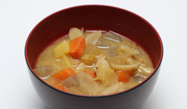 Суп с дайконом и овощами