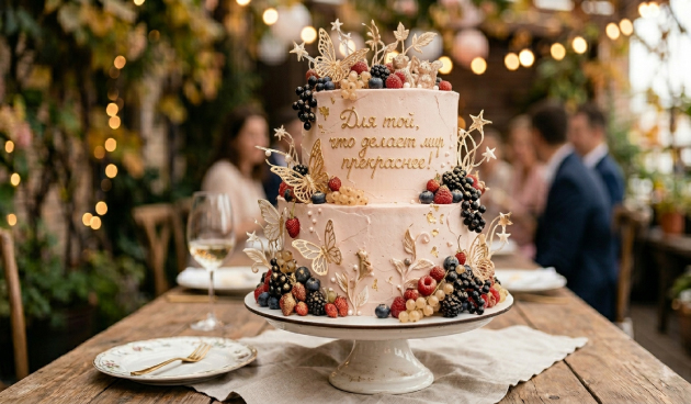 Красивые картинки-референсы и фото тортов с надписями