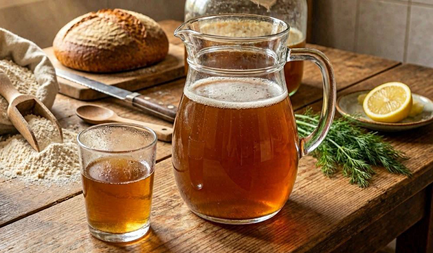 Квас из ржаной муки