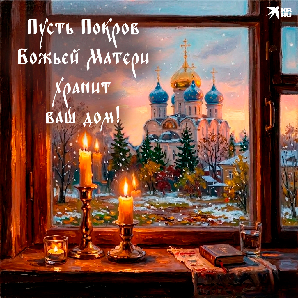 Популярные открытки на тему «Покров Пресвятой Богородицы»