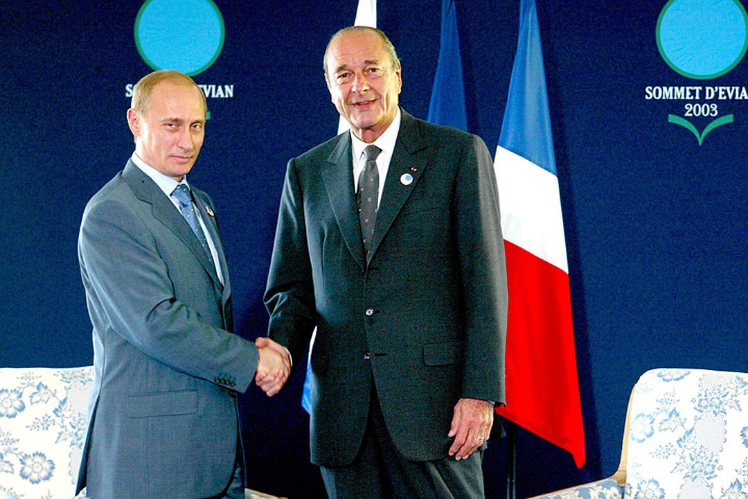 Владимир Путин и Жак Ширак