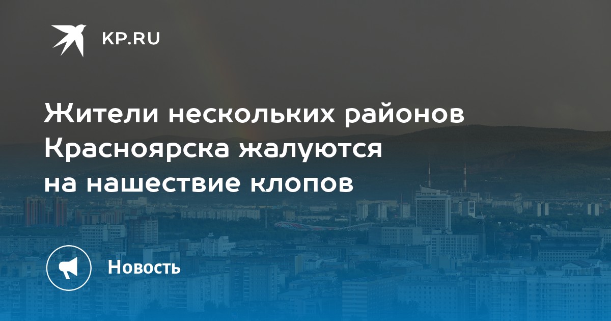 Жители нескольких районов Красноярска жалуются на нашествие клопов - Vimarsana News