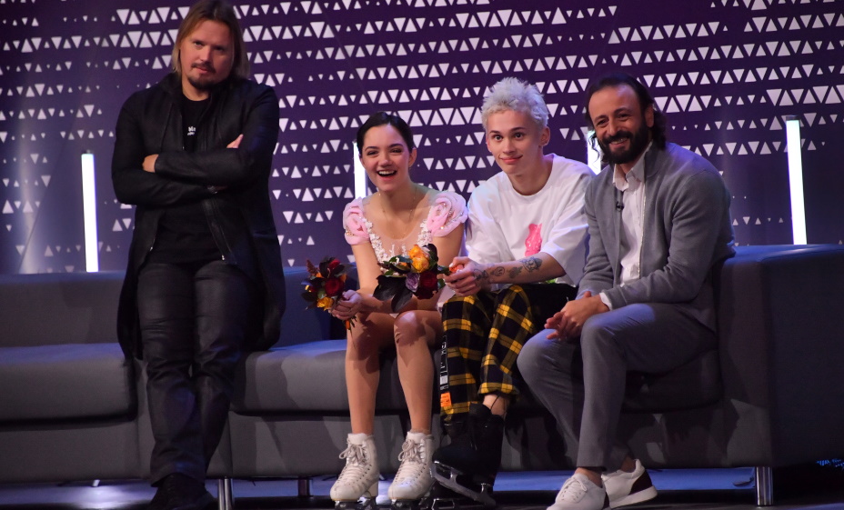 Евгения Медведева и Даня Милохин на 