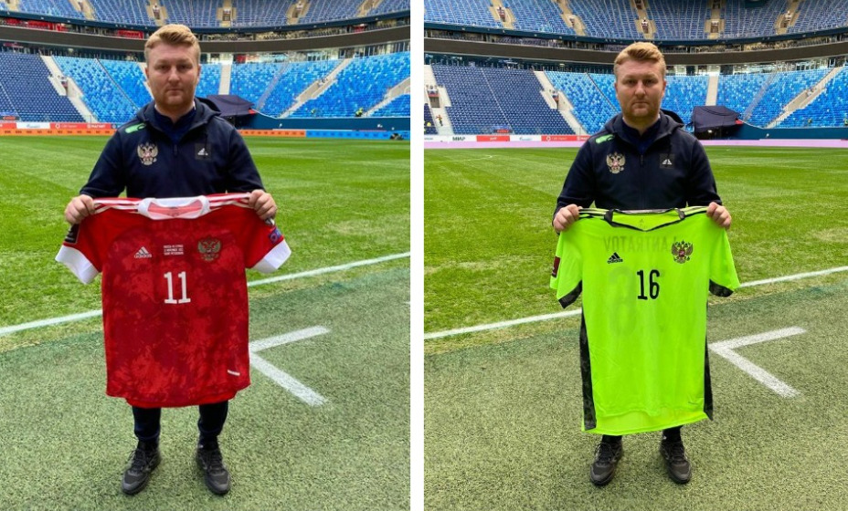 Сборная России по футболу выйдет на поле в красном против киприотов в матче отбора ЧМ. Фото: Twitter сборной России