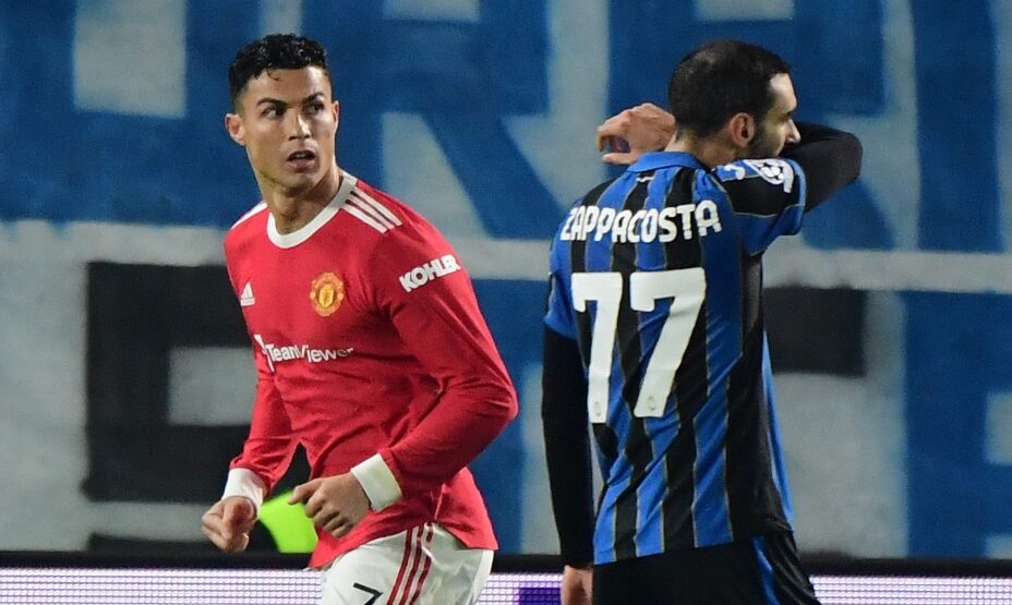 Криштиану Роналду в матче Аталанта - МЮ