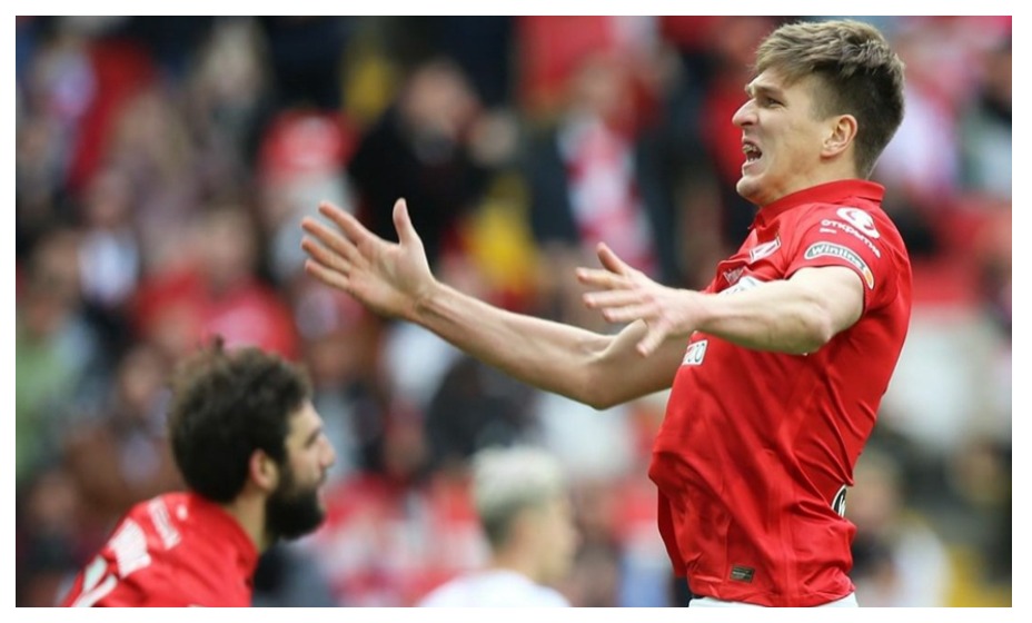 Александр Соболев спасает свою команду. Фото: Cоцсети «Спартака»