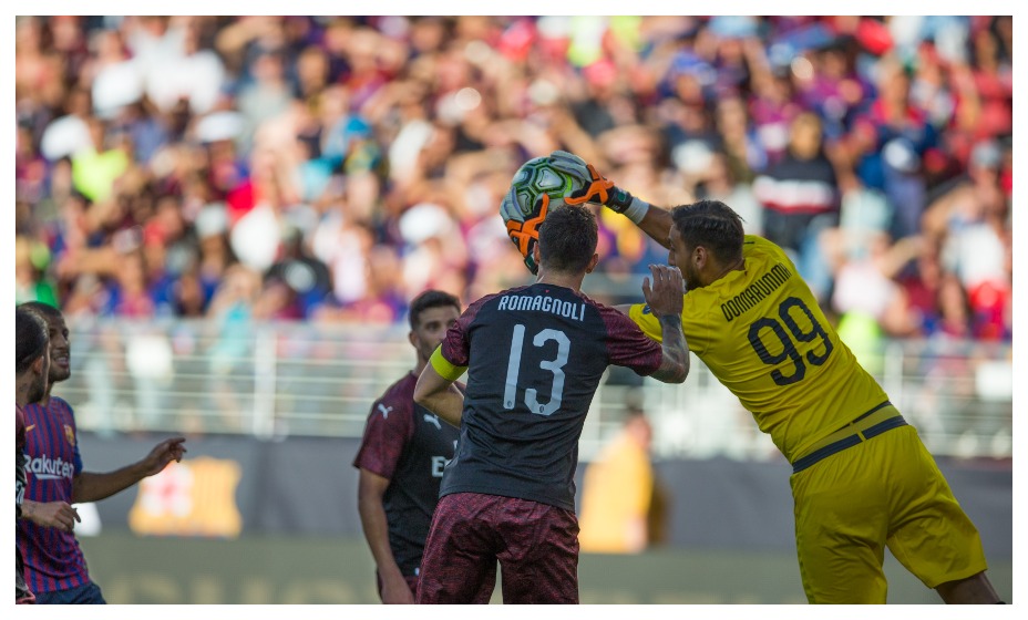 «Милан» сыграет против «Барселоны» в ЛЧ-2022/23. Фото: Global Look Press