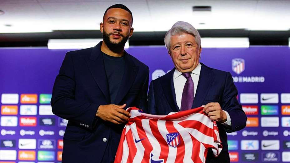 Нидерландский нападающий Мемфис Депай стал игроком «Атлетико» Мадрид. Фото: Соцсети «Атлетико»