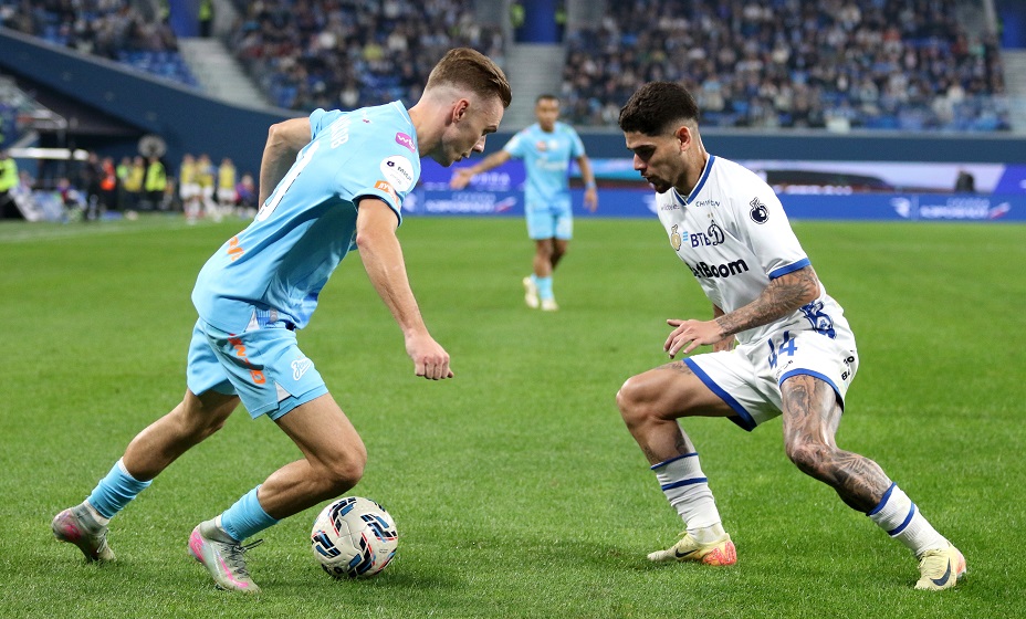 Названы составы «Зенита» и «Динамо» на матч Кубка России. Фото: Global Look Press