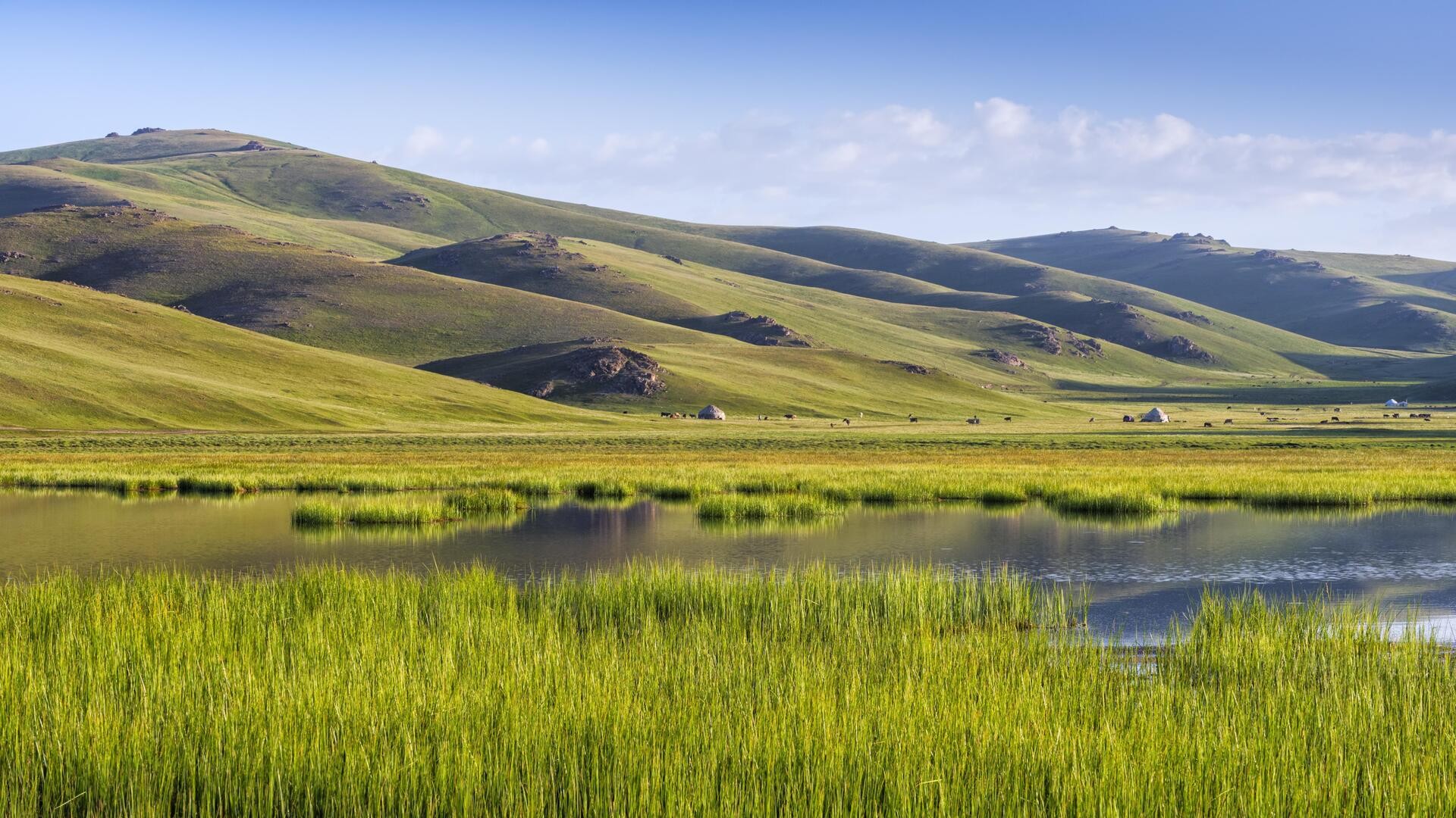 Озеро Сон-Куль, Нарынская область, Кыргызстан.